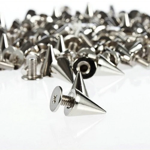 100 Pcs 9.5mm Silver Cone Studs and Spikes Punk Screwback Silver Cone Spikes Screwback Studs DIY Craft Cool Rivets Drop Shiping
100 Pcs 9.5mm Silver Cone Studs and Spikes Punk Screwback Silver Cone Spikes Screwback Studs DIY Craft Cool Rivets Drop Shiping