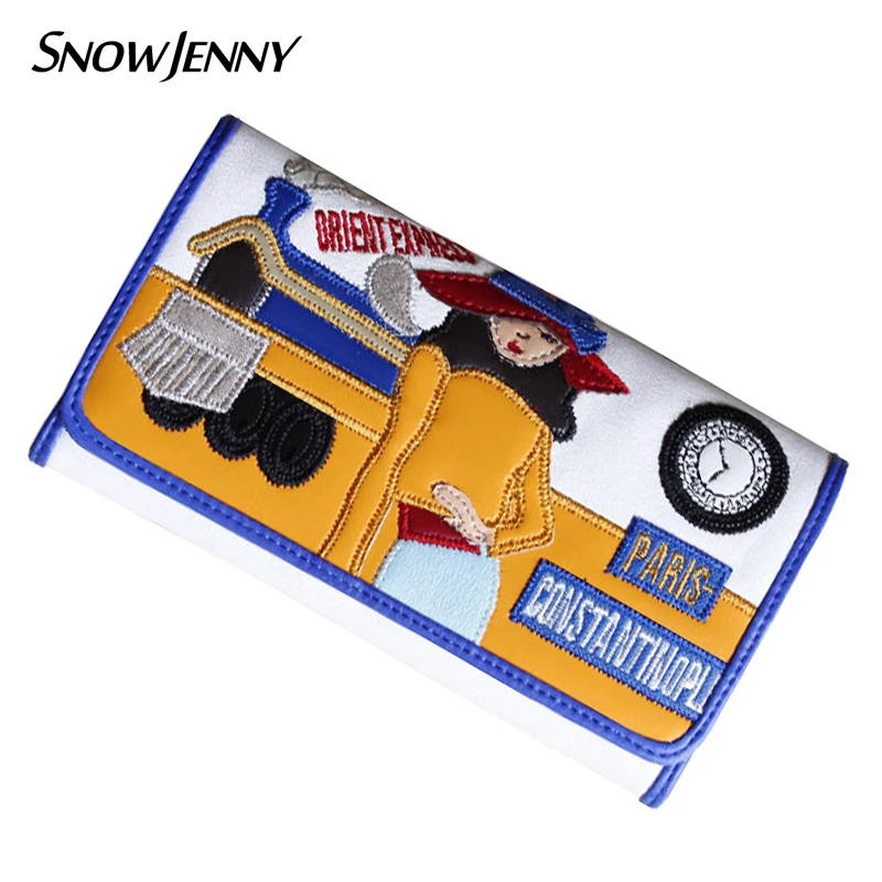 Women Wallets Leather Patchwork Embroidery Clutch Purse Notecase BorsaItaly Handicraft Art Cartoon Train Beauty
Women Wallets Leather Patchwork Embroidery Clutch Purse Notecase BorsaItaly Handicraft Art Cartoon Train Beauty