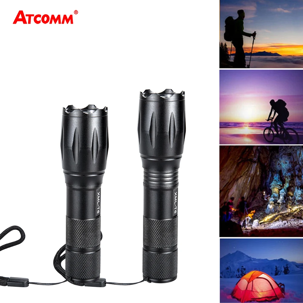 XML T6 LED Flashlight 4000 Lumen 5 Modes Zoomable 18650 Battery Powered Portable Torch Home Security Outdoor Emergency Lighting
XML T6 LED Flashlight 4000 Lumen 5 Modes Zoomable 18650 Battery Powered Portable Torch Home Security Outdoor Emergency Lighting