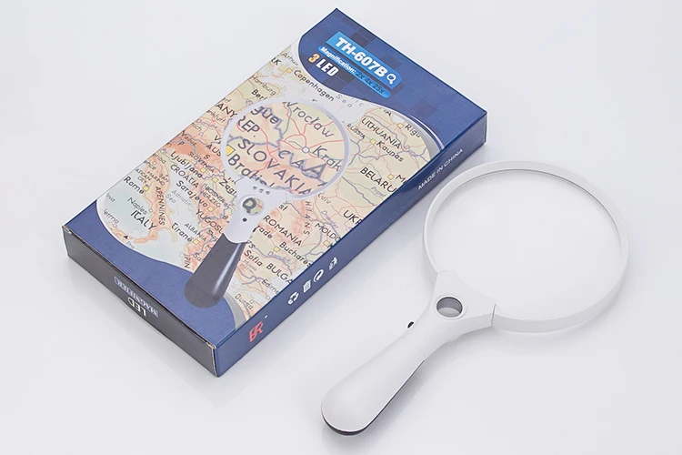 607B 2X 4X 25X 3 pcs Glass Lens 3 LED Handheld Magnifier Reading Map Newspaper Magnifying Glass Jewelry Loupe
607B 2X 4X 25X 3 pcs Glass Lens 3 LED Handheld Magnifier Reading Map Newspaper Magnifying Glass Jewelry Loupe