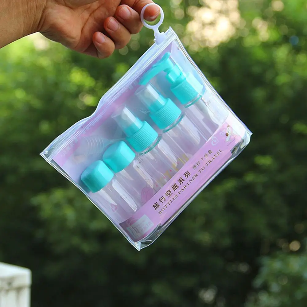7pcs/set Portable Flight Travel Size Bottle Pack Liquid Containers Shampoo Cream Cosmetics Refilable Bottles For Dropshipping
7pcs/set Portable Flight Travel Size Bottle Pack Liquid Containers Shampoo Cream Cosmetics Refilable Bottles For Dropshipping