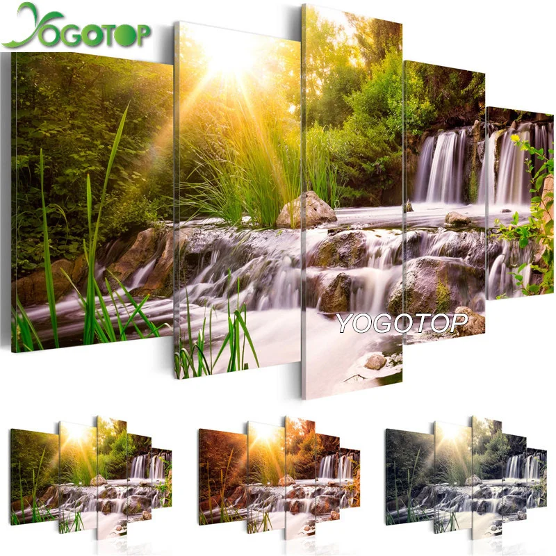 YOGOTOP DIY Diamond Painting Cross Stitch Kits Waterfall Natural Full Embroidery 5D Drill Mosaic Wall art landscape 5pcs ML568
YOGOTOP DIY Diamond Painting Cross Stitch Kits Waterfall Natural Full Embroidery 5D Drill Mosaic Wall art landscape 5pcs ML568