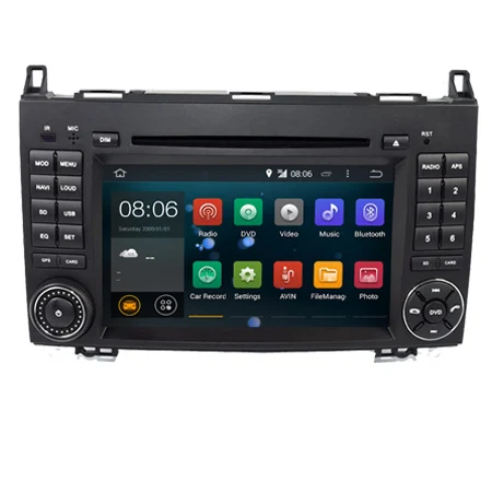 7 дюймовый HD Android 1 автомобильный DVD плеер для Mercedes benz B200 W169 A160 Viano Vito GPS NAVI радио BT