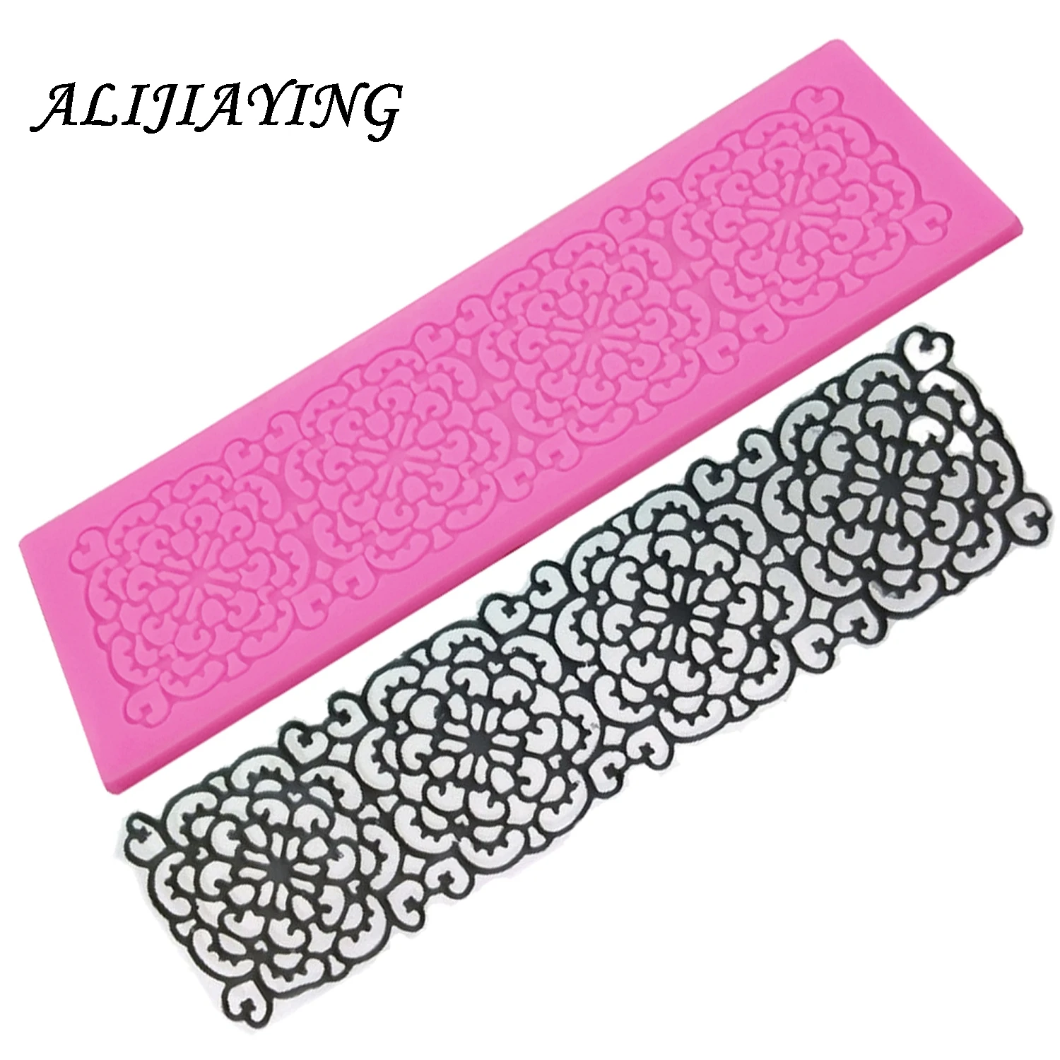 1Pcs Sugarcraft Flower silicone lace fondant mold cake decorating tools chocolate gumpaste mold wedding cake decoraton D0318 
1Pcs Sugarcraft Flower silicone lace fondant mold cake decorating tools chocolate gumpaste mold wedding cake decoraton D0318