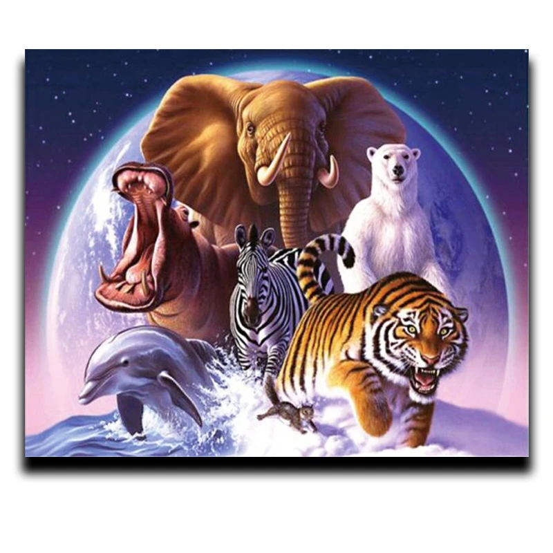 DIY diamond embroidery handicrafts paintings icons 3D square mosaic of full text images Animal gathering
DIY diamond embroidery handicrafts paintings icons 3D square mosaic of full text images Animal gathering