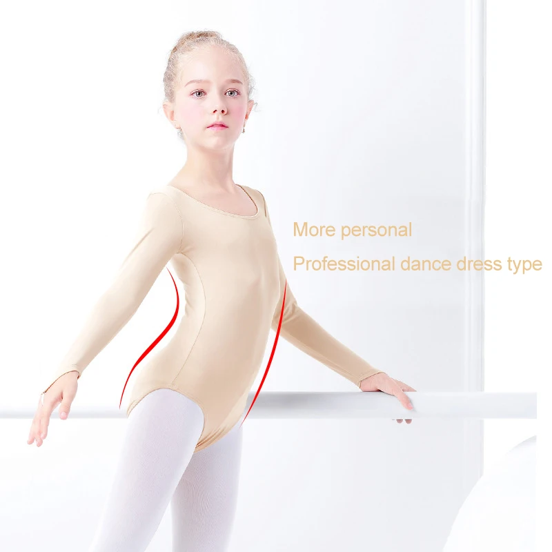 Kids Child O-neck Long Sleeved Bodysuit Girls Skin Nude Colored Long Sleeve Nude Ballet Leotard Adults Warm Up Dance Underwear
Kids Child O-neck Long Sleeved Bodysuit Girls Skin Nude Colored Long Sleeve Nude Ballet Leotard Adults Warm Up Dance Underwear