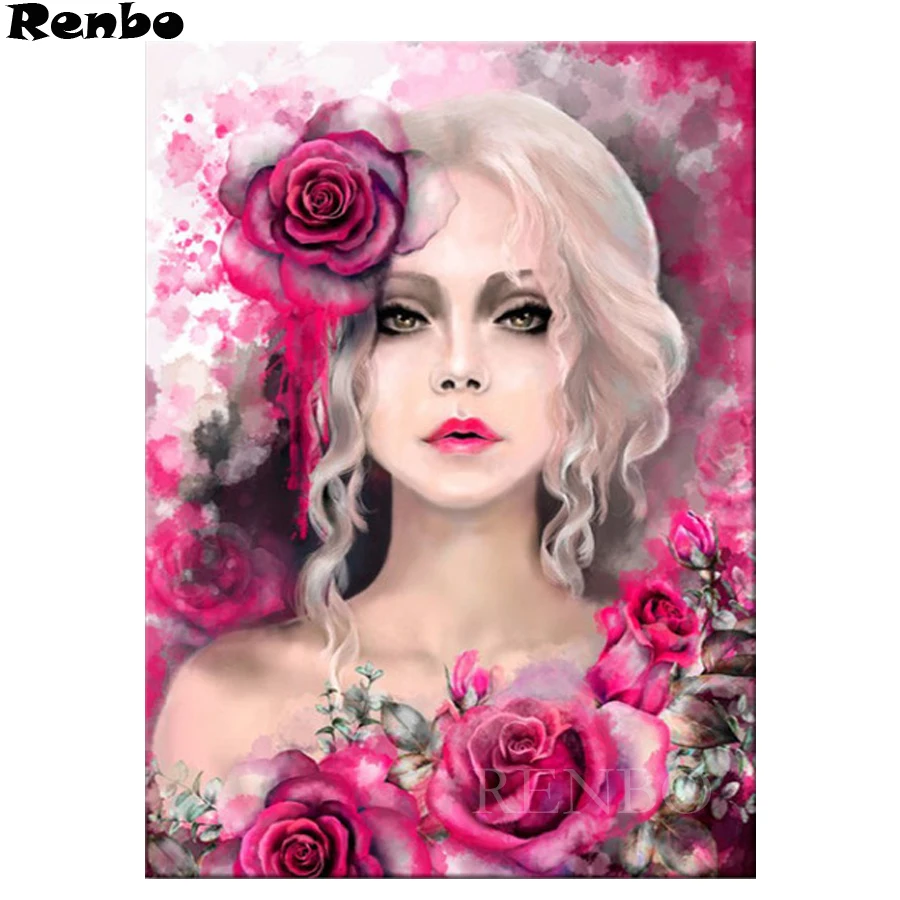 5D Rhinestone Decoration Diamond Embroidery Beauty Rose Cross-Stitch Kit Full Square DIY Diamond Painting Portrait Wall painting
5D Rhinestone Decoration Diamond Embroidery Beauty Rose Cross-Stitch Kit Full Square DIY Diamond Painting Portrait Wall painting