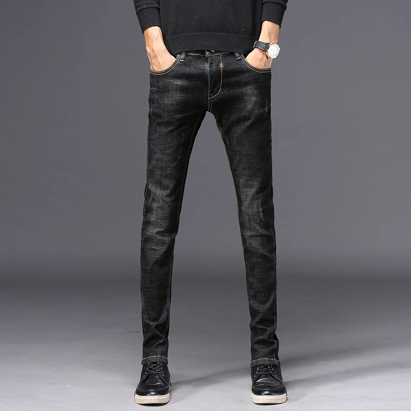 Men Denim Trousers Simple Style Scratched Men's Jeans Fashion Blue Slim High Quality Comfortable Pants Kot Pantolon Plus Size 36
Men Denim Trousers Simple Style Scratched Men's Jeans Fashion Blue Slim High Quality Comfortable Pants Kot Pantolon Plus Size 36