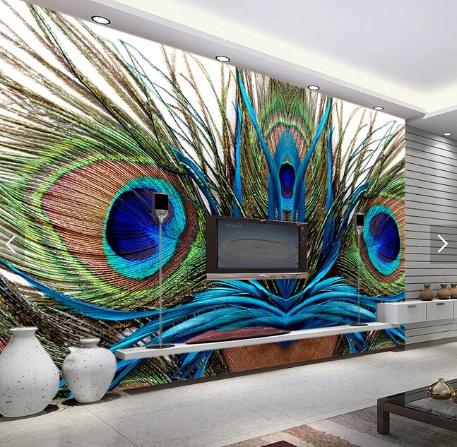 Custom photo wallpaper,Peacock feather, 3D wallpaper mural for living room bedroom kitchen background waterproof PVC wallpaper
Custom photo wallpaper,Peacock feather, 3D wallpaper mural for living room bedroom kitchen background waterproof PVC wallpaper