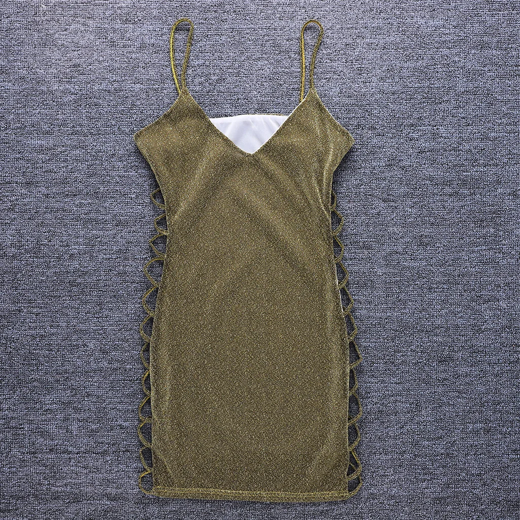S-XL Women Super Sexy Glitter V-neck Clubwear Party Club Dance Hollow Mini Dress Strap Hot Woman Dresses Bodycon Dresses
S-XL Women Super Sexy Glitter V-neck Clubwear Party Club Dance Hollow Mini Dress Strap Hot Woman Dresses Bodycon Dresses