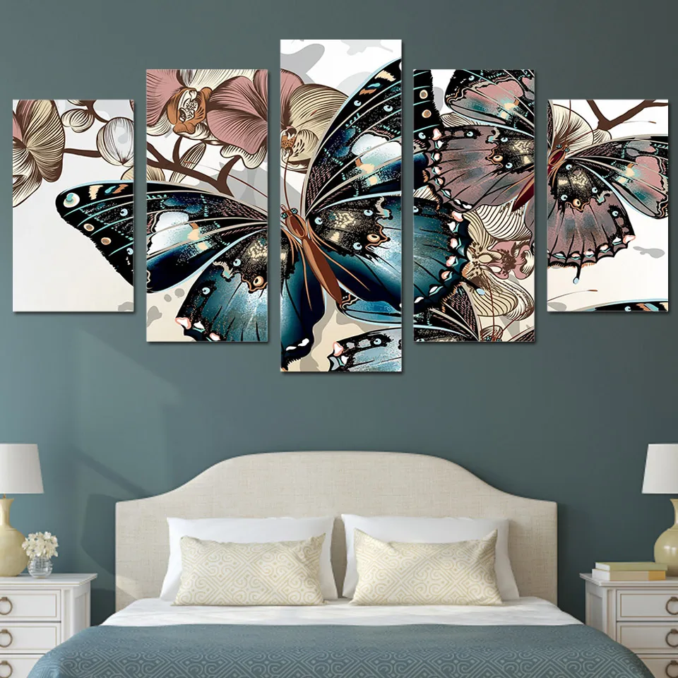 Canvas Painting Wall Art Frame Home Decor Pictures 5 Panel Abstract Floral Butterfly Posters For Living Room HD Printed PENGDA
Canvas Painting Wall Art Frame Home Decor Pictures 5 Panel Abstract Floral Butterfly Posters For Living Room HD Printed PENGDA