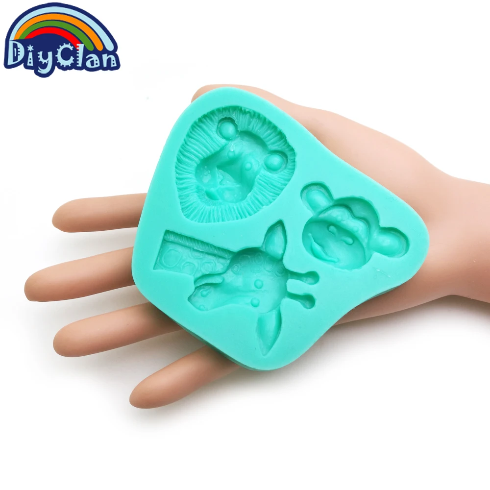 Animals sugarcraft silicone mold for cake decorating cow sheep pig head fondant cupcake form lion chocolate polymer clay mould
Animals sugarcraft silicone mold for cake decorating cow sheep pig head fondant cupcake form lion chocolate polymer clay mould