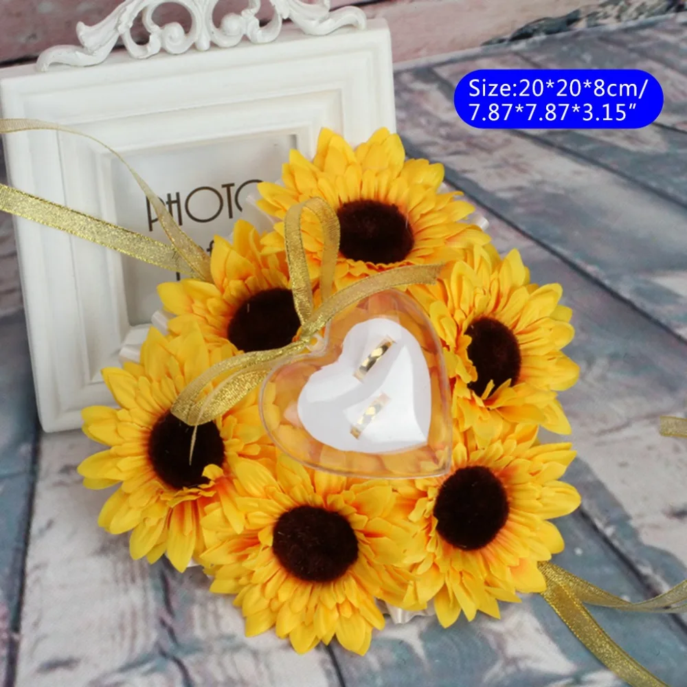 Ring Box Sunflower Cushions Pillow Decoration For Wedding Jewelry Gifts Romantic
Ring Box Sunflower Cushions Pillow Decoration For Wedding Jewelry Gifts Romantic