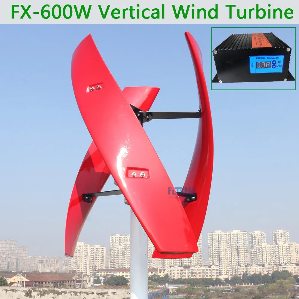 600W Vertical Wind Turbine 12V 24V 48V 3 Blades with 600W wind solar hybrid controller
600W Vertical Wind Turbine 12V 24V 48V 3 Blades with 600W wind solar hybrid controller
