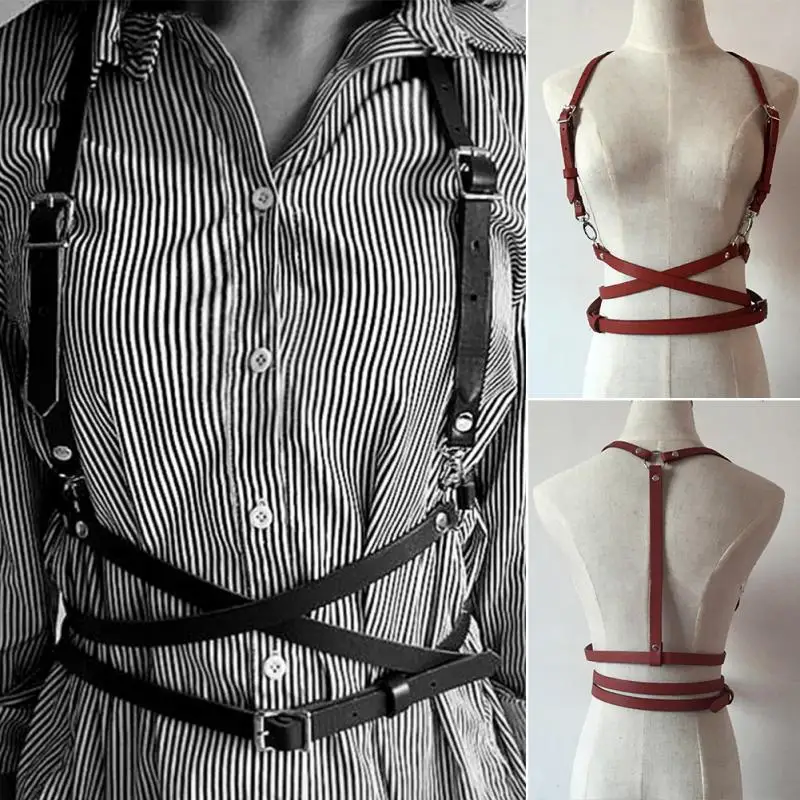 Fashion sexy faux leather Harness Punk Gothic Body Bondage Cage Shoulder Wraped Waist Strap Drop Shipping
Fashion sexy faux leather Harness Punk Gothic Body Bondage Cage Shoulder Wraped Waist Strap Drop Shipping