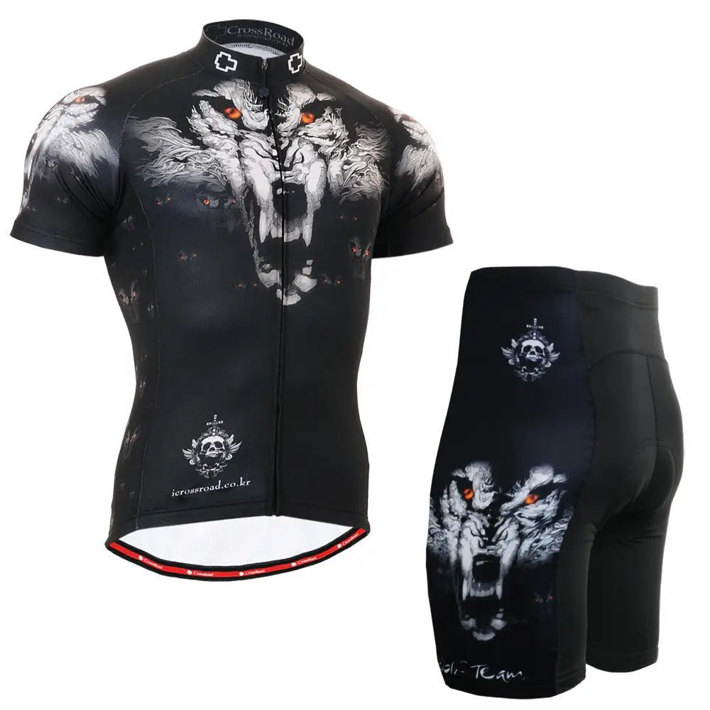 Life on track Technical Wolf Head Graphic Short Cycling Set Comfortable-fitting MTB Bike Tops Shirt W/ Padded Bicycle Shorts
Life on track Technical Wolf Head Graphic Short Cycling Set Comfortable-fitting MTB Bike Tops Shirt W/ Padded Bicycle Shorts