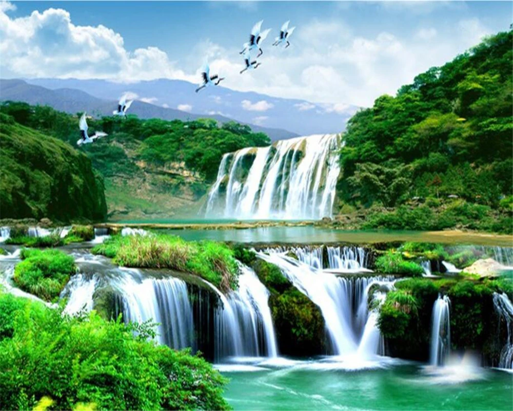 3D обои на заказ, 3d обои, природа, пейзаж, зеленые горы, водопад, 3d шелковая ткань, фото, 3D обои, домашний декор
3D обои на заказ, 3d обои, природа, пейзаж, зеленые горы, водопад, 3d шелковая ткань, фото, 3D обои, домашний декор