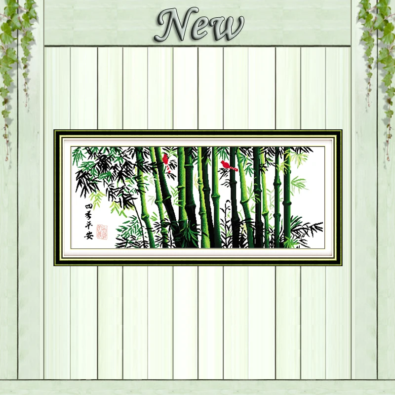 Bamboo forest Seasons Peace paintings counted print on canvas DMC 14CT 11CT chinese Cross Stitch Needlework Sets Embroidery kits
Bamboo forest Seasons Peace paintings counted print on canvas DMC 14CT 11CT chinese Cross Stitch Needlework Sets Embroidery kits