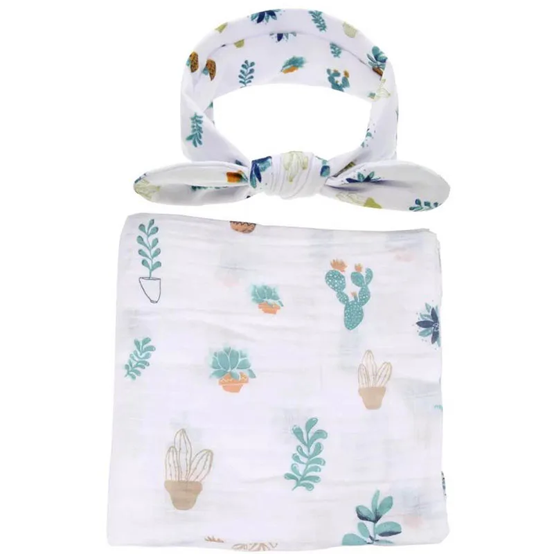 Newborn Unisex Swaddle Blankets Baby Girl Boy Cotton Swaddle With Cute Headband Infant Floral Muslin Cloth
Newborn Unisex Swaddle Blankets Baby Girl Boy Cotton Swaddle With Cute Headband Infant Floral Muslin Cloth