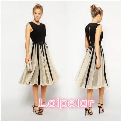 ladies fashion leisure dress sleeveless dress office fashion sexy clothes, gauze stitching large swing dress Laipelar
ladies fashion leisure dress sleeveless dress office fashion sexy clothes, gauze stitching large swing dress Laipelar