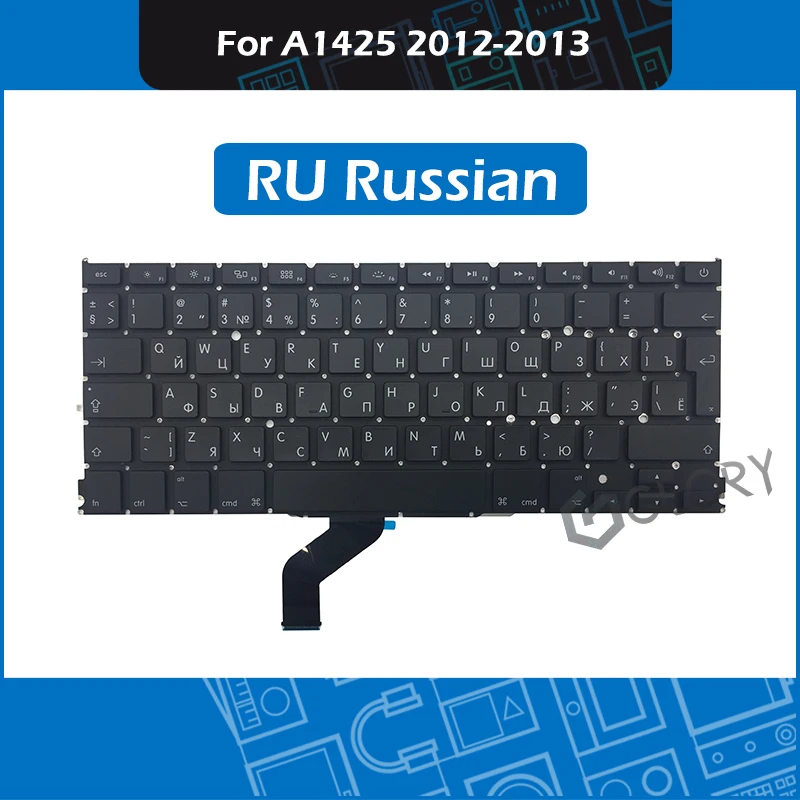 10 шт./лот Клавиатура для ноутбука RU Русская раскладка для Macbook Pro Retina 13 "A1425 русская клавиатура Замена поздняя 2012 Ранняя 2013
10 шт./лот Клавиатура для ноутбука RU Русская раскладка для Macbook Pro Retina 13 "A1425 русская клавиатура Замена поздняя 2012 Ранняя 2013