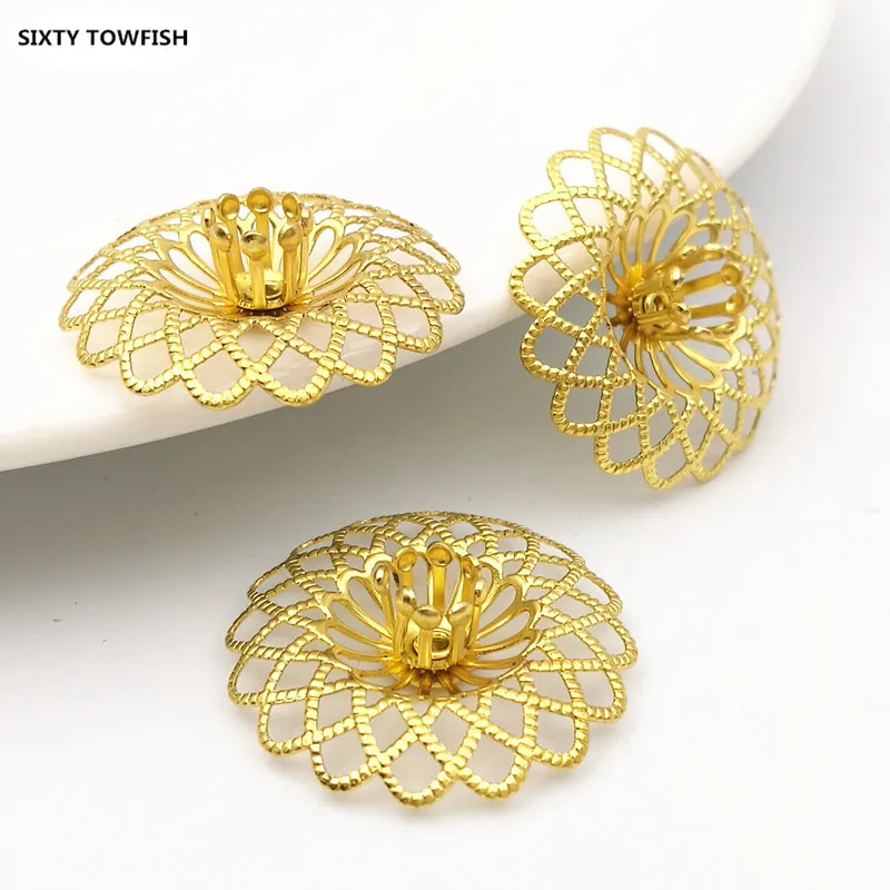 22mm Original Brass Filigree Flowers Slice Charms Jewelry DIY Components 20PCS B10033
22mm Original Brass Filigree Flowers Slice Charms Jewelry DIY Components 20PCS B10033