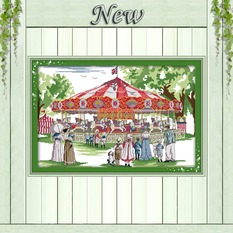 Swing park carousel decor baby painting Counted printed on fabric DMC 14CT 11CT DIY Embroidery Sets Cross Stitch Needlework kits
Swing park carousel decor baby painting Counted printed on fabric DMC 14CT 11CT DIY Embroidery Sets Cross Stitch Needlework kits