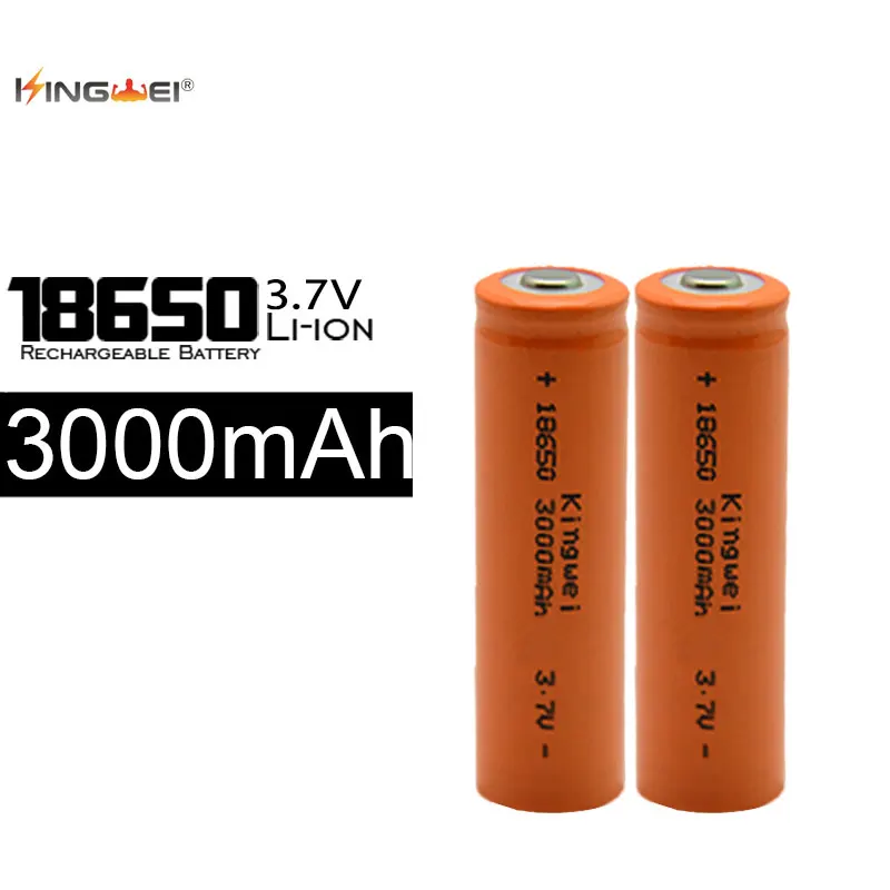 Brand New KingWei 100Pcs/lot 18650 Batteries 3.7v Rechargeable 3000mah Batteries Lithium Li-ion 18650
Brand New KingWei 100Pcs/lot 18650 Batteries 3.7v Rechargeable 3000mah Batteries Lithium Li-ion 18650