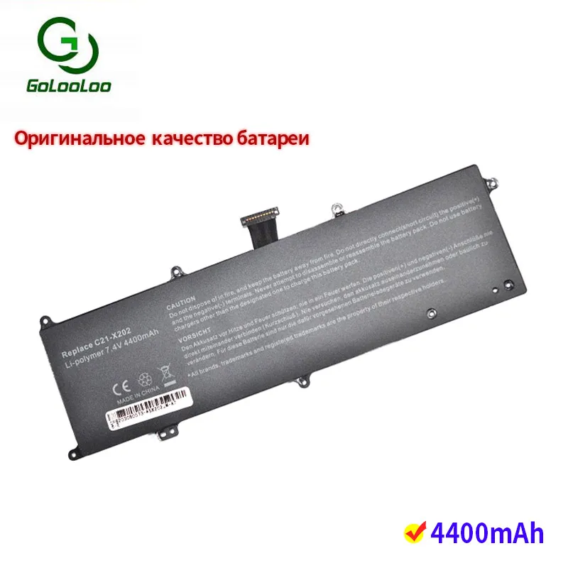 Golooloo 7,4 v 4400mAh аккумулятор для ноутбука Asus S200 S200E S200E-CT209H CT243H CT198H X202 X202E X201 X201E C21-X202 C21X202
Golooloo 7,4 v 4400mAh аккумулятор для ноутбука Asus S200 S200E S200E-CT209H CT243H CT198H X202 X202E X201 X201E C21-X202 C21X202