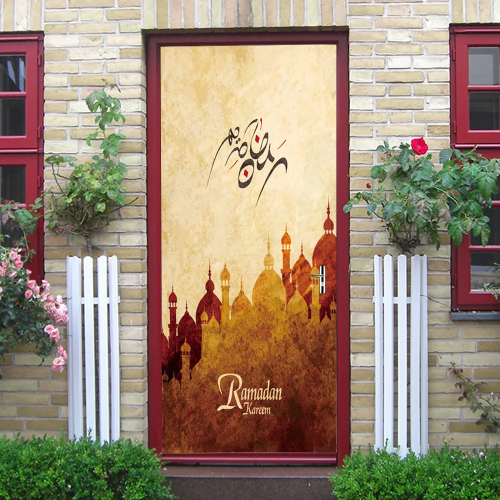 Muslim Festival Vinyl Door Stickers Personality Removable Home Decoration Wall Stickers Ramadan Arabia Style Religious Style
Muslim Festival Vinyl Door Stickers Personality Removable Home Decoration Wall Stickers Ramadan Arabia Style Religious Style
