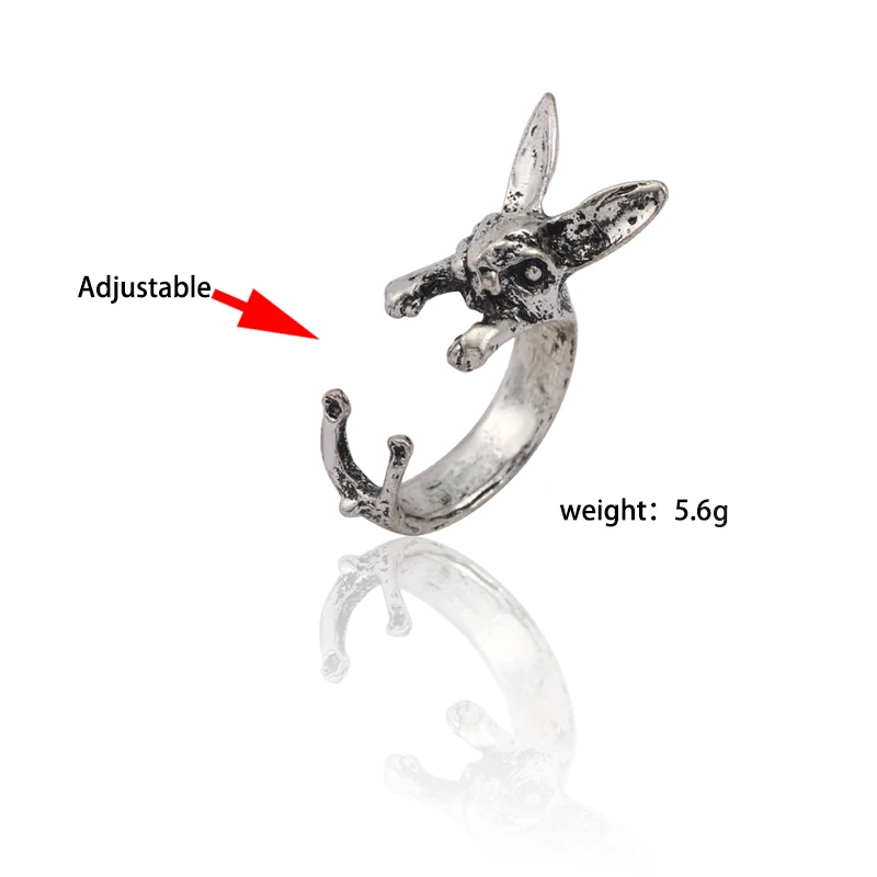 Gothic Rabbit Ring Adjustable Opening Ring Punk Animal Unisex Vintage Ring Hip Hop Men And Women Jewelry Halloween Gift
Gothic Rabbit Ring Adjustable Opening Ring Punk Animal Unisex Vintage Ring Hip Hop Men And Women Jewelry Halloween Gift