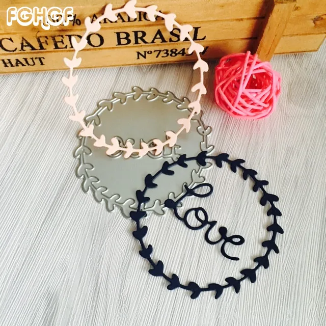 Металлические режущие штампы LOVE Flower для трафареты скрапбукинга бумаги DIY новые