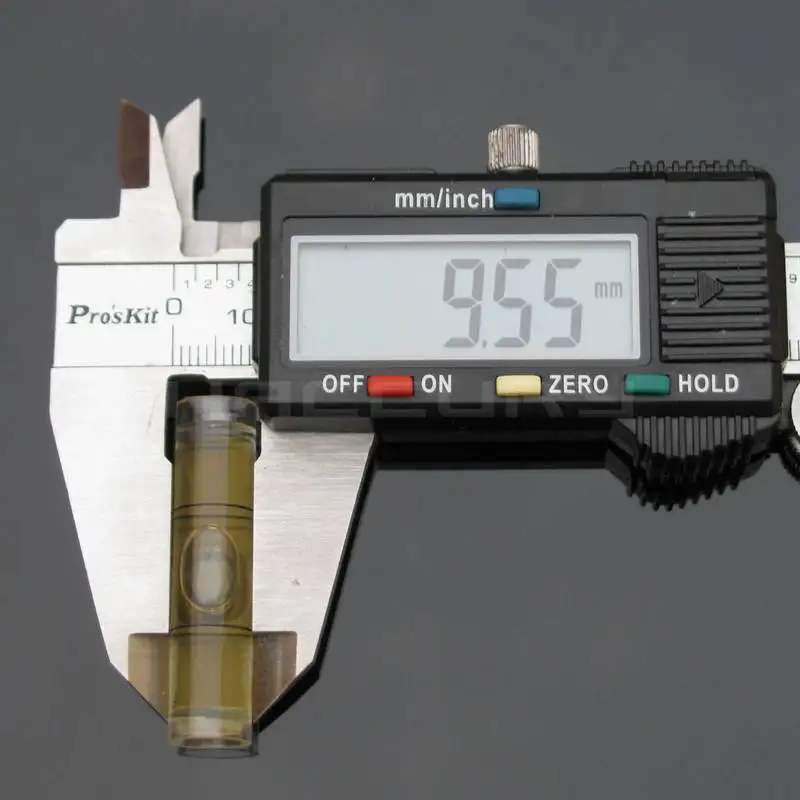 Пластиковый цилиндрический пузырьковый уровень HACCURY 9 5*40 мм инструмент для
