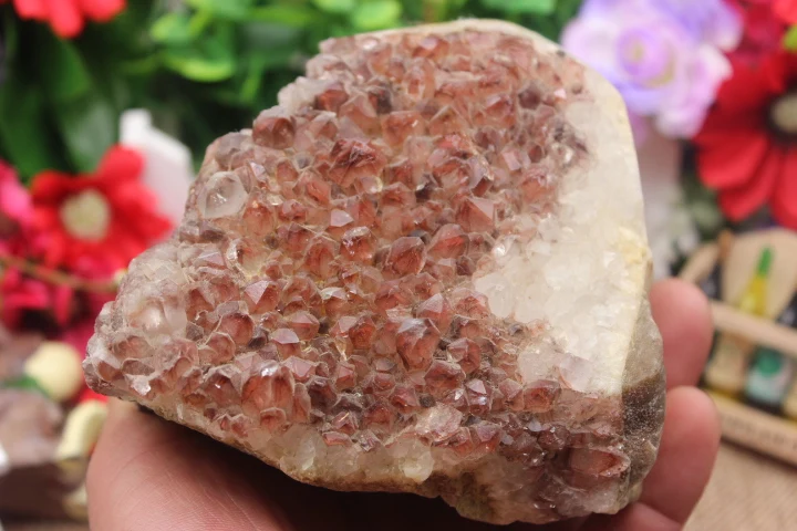 1317 grams of natural quartz crystal red skull cluster to heal | Дом и сад