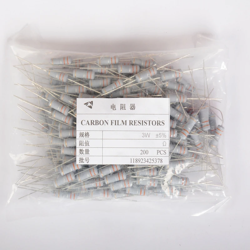 75Pcs 3W Carbon Film Resistors 0.1 Ohm ~ 20 ohm or 27 ohm ~ 750 ohm 5% Assorted Kit Resistance 15 Values*5pcs Metal Oxide Film
75Pcs 3W Carbon Film Resistors 0.1 Ohm ~ 20 ohm or 27 ohm ~ 750 ohm 5% Assorted Kit Resistance 15 Values*5pcs Metal Oxide Film