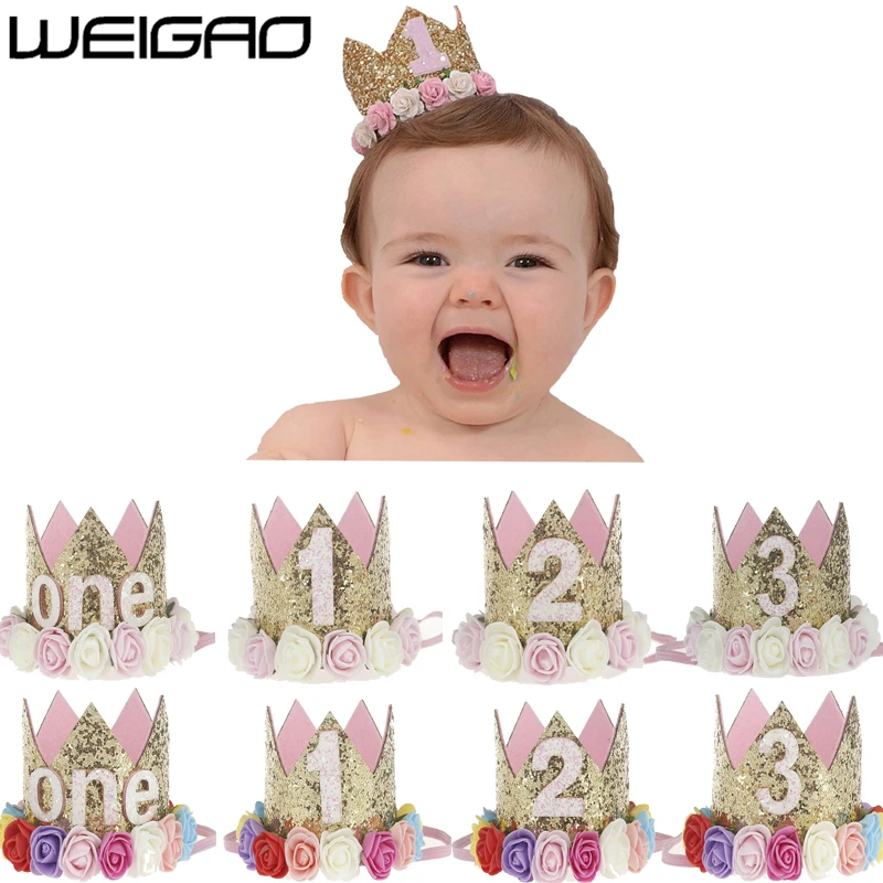 WEIGAO 1pcs 1 2 3 Birthday Caps Flower Crown 1st Birthday Hat Newborn Baby Birthday Headband 1 Year Birthday Party Decorations
WEIGAO 1pcs 1 2 3 Birthday Caps Flower Crown 1st Birthday Hat Newborn Baby Birthday Headband 1 Year Birthday Party Decorations