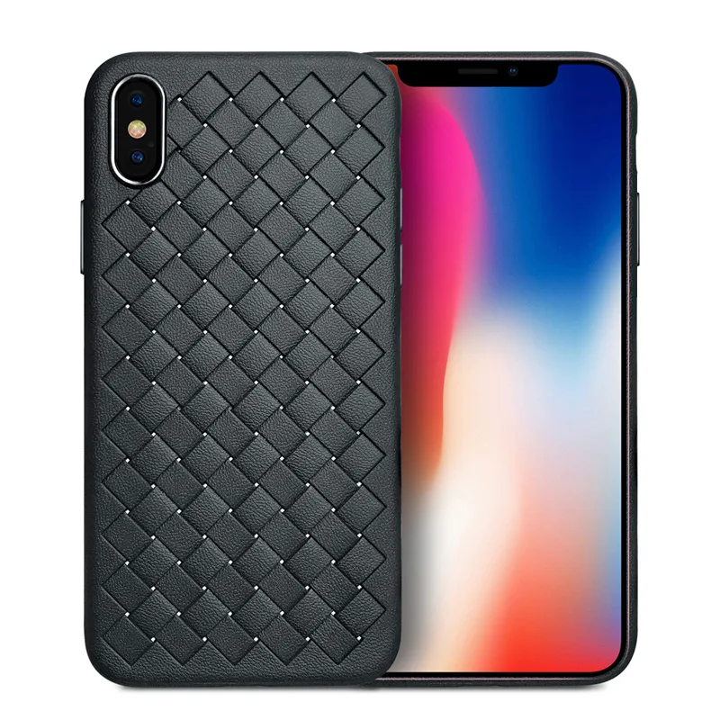 Мягкий силиконовый чехол BOOMBOOS Grid для iphone X ультратонкий защитный легкий Чехол с