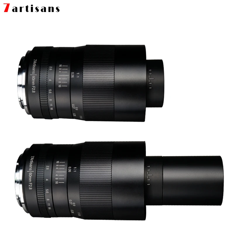 7artisans 60 мм F2.8 объектив камеры для Canon Eosm Eosr E Fuji M43 Nikon Z макрообъектив с увеличением |