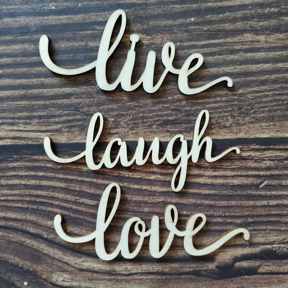 12pcs Live Laugh Love Wood Laser Cut Sign Art Wall Decor Live Laugh Love Decoration Quote Sign Wooden Anniversary Wedding Decor
12pcs Live Laugh Love Wood Laser Cut Sign Art Wall Decor Live Laugh Love Decoration Quote Sign Wooden Anniversary Wedding Decor