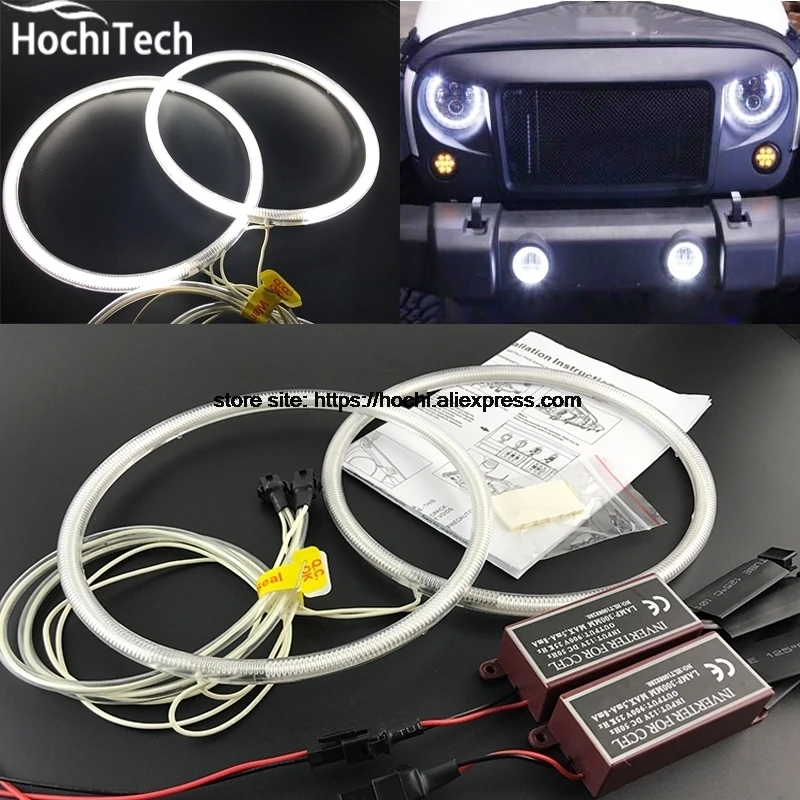 HochiTech ccfl angel eyes kit white 6000k ccfl halo rings headlight for Jeep Wrangler CJ TJ JK 7'' headlight 2007 - 2014
HochiTech ccfl angel eyes kit white 6000k ccfl halo rings headlight for Jeep Wrangler CJ TJ JK 7'' headlight 2007 - 2014