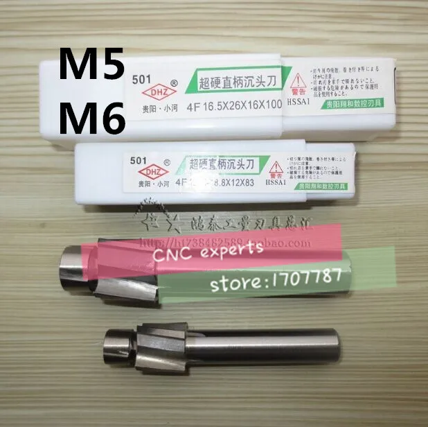 Free Shipping 2pcs 4 Flute AL HSS Counterbore End Mill M5 M6 metric Endmill/sink holes drilling head milling cutter
Free Shipping 2pcs 4 Flute AL HSS Counterbore End Mill M5 M6 metric Endmill/sink holes drilling head milling cutter