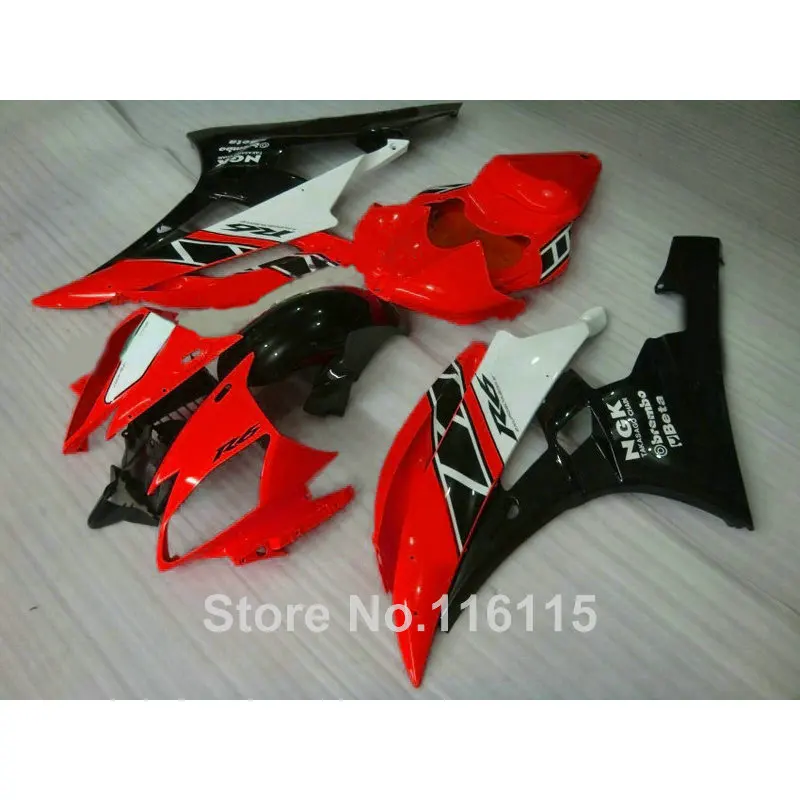 Fairing kit for yamaha r6 injection molding 2006 2007 black red white fairings set YZF R6 06 07 TS-070
Fairing kit for yamaha r6 injection molding 2006 2007 black red white fairings set YZF R6 06 07 TS-070