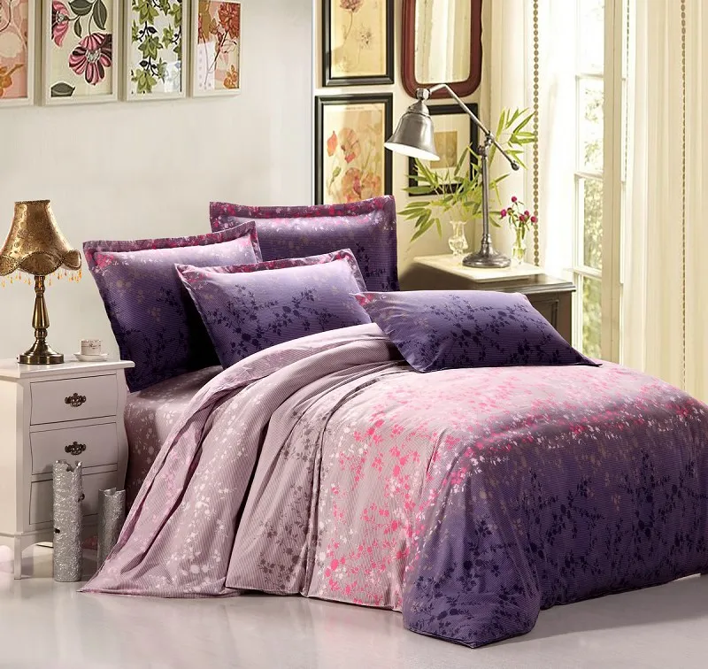

UNIHOME Promotion Free Shipping 2014 New Arrival cotton bedding set 4pcs duvet cover sheet pillowcase bed setting