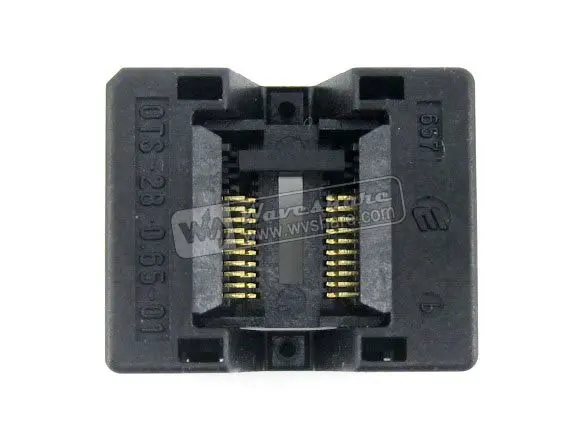 SSOP20 TSSOP20 OTS-20(28)-0.65-01 Enplas IC Test Burn-in Socket Programming Adapter 0.65mm Pitch 4.4mm Width
SSOP20 TSSOP20 OTS-20(28)-0.65-01 Enplas IC Test Burn-in Socket Programming Adapter 0.65mm Pitch 4.4mm Width
