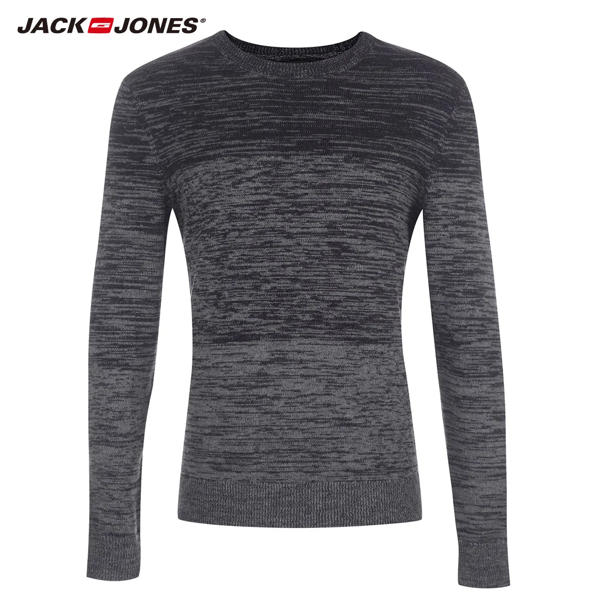JackJones мужской свитер из 100% хлопка пуловер прямого кроя топ 2019 новая мужская