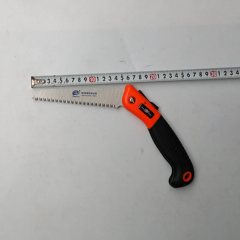 Folding Saw Three Sides Cutting Edges Hand Gardening 150mm Hacksaw 65Mn Blade | Инструменты