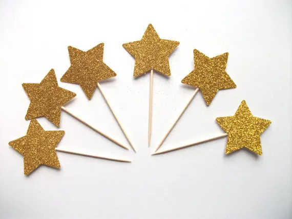 Gold stars glittery cupcake toppers 1st birthday wedding Food Picks baby bridal shower Decor Decorations Boy Party Favors
Gold stars glittery cupcake toppers 1st birthday wedding Food Picks baby bridal shower Decor Decorations Boy Party Favors