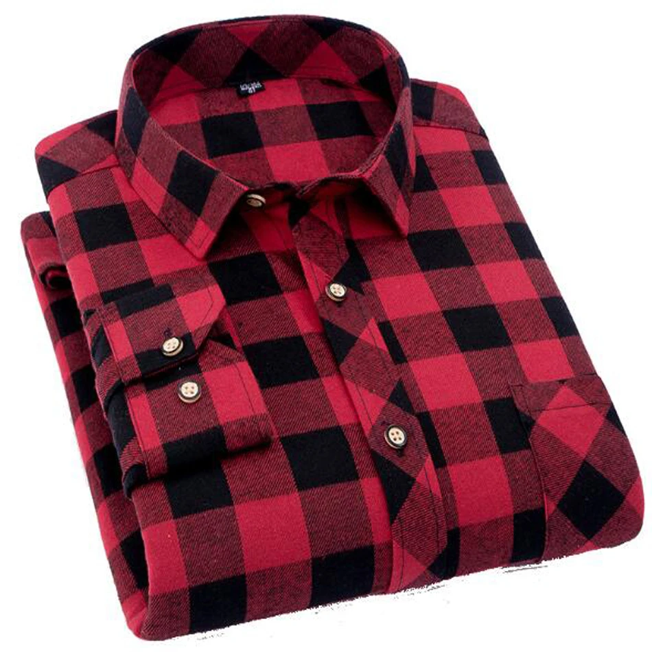 2019 Spring Autumn Casual Men Plaid Shirt 100% Cotton Long Sleeve Shirt Soft Comfort Slim Fit Styles Brand Man Clothes
2019 Spring Autumn Casual Men Plaid Shirt 100% Cotton Long Sleeve Shirt Soft Comfort Slim Fit Styles Brand Man Clothes