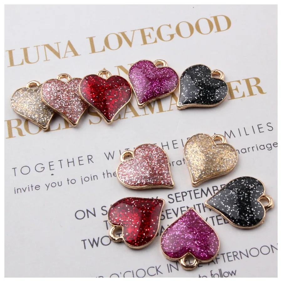 5 Colors Fashion Drop Oil Enamel Sparkling Love Heart Charms Pendant DIY Jewelry Findings Earrings Necklace Dangle Accessories
5 Colors Fashion Drop Oil Enamel Sparkling Love Heart Charms Pendant DIY Jewelry Findings Earrings Necklace Dangle Accessories