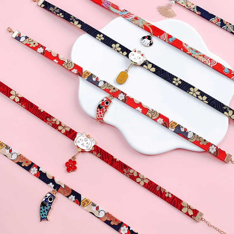 DoreenBeads Hot Classic Japanese Style Ribbon Rope Doll Choker Cute Romantic Women Bird Cat Carp Pendant Short Necklace,1 PC
DoreenBeads Hot Classic Japanese Style Ribbon Rope Doll Choker Cute Romantic Women Bird Cat Carp Pendant Short Necklace,1 PC